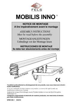 Manuel de Montage / Notice Mobilis INNO