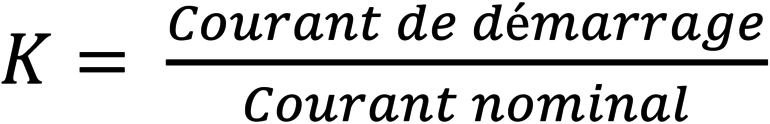 Formule du coefficient de démarrage